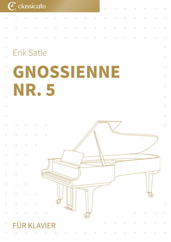 Product picture to: Gnossienne Nr. 5 - Meditatives KlavierstückErik Satie