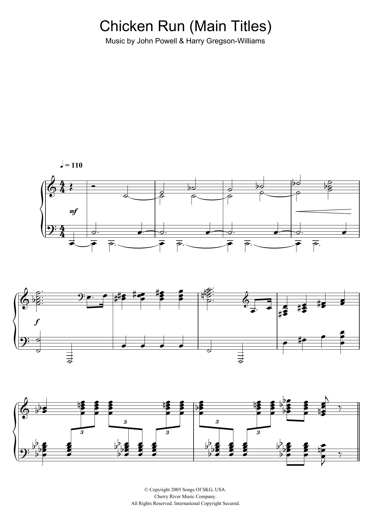 Product picture to:  Chicken Run (Main Titles) - Harry Gregson-Williams