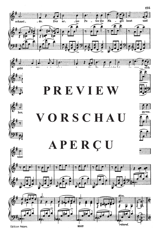 Product gallery: Page 3 of 5 Der arme Peter, Op.53 No.3, , High Voice and Piano