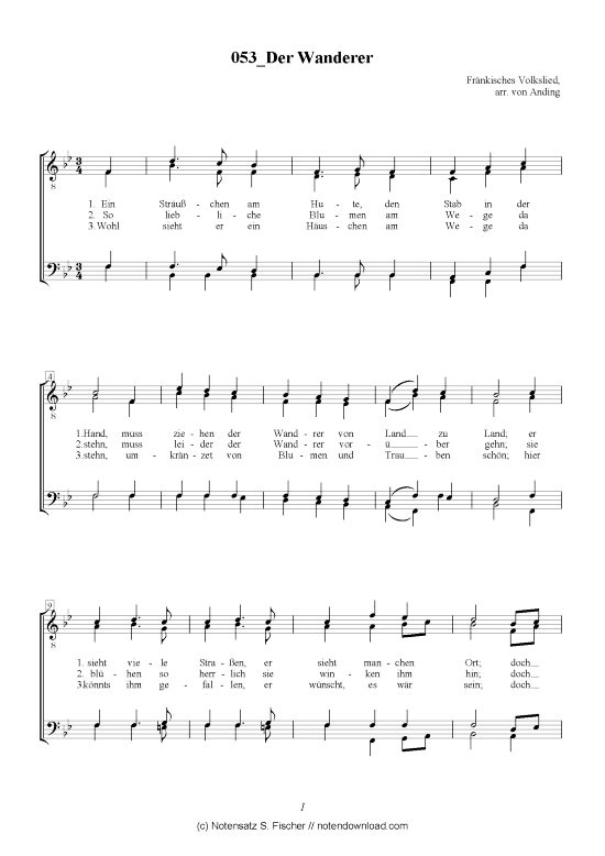 Produktgalerie: Seite 1 von 3 Der Wanderer , , (Männerchor)