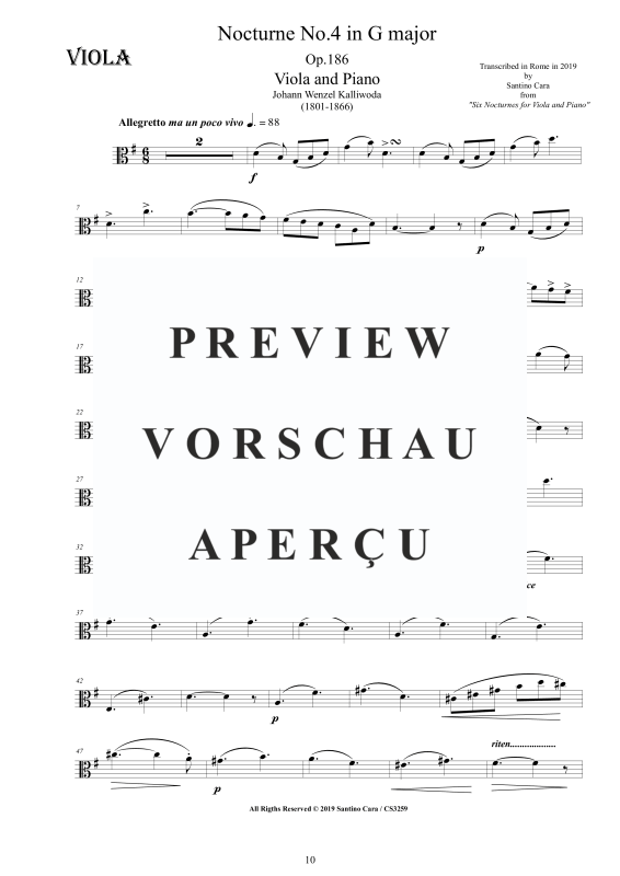Produktgalerie: Seite 11 von 11 Nocturne Nr.4 Op.186, , Viola und Klavier
