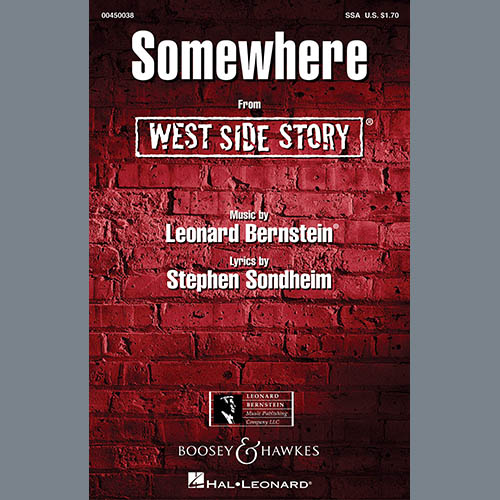 cover: Somewhere (from West Side Story) (arr. William Jonson), , Chor