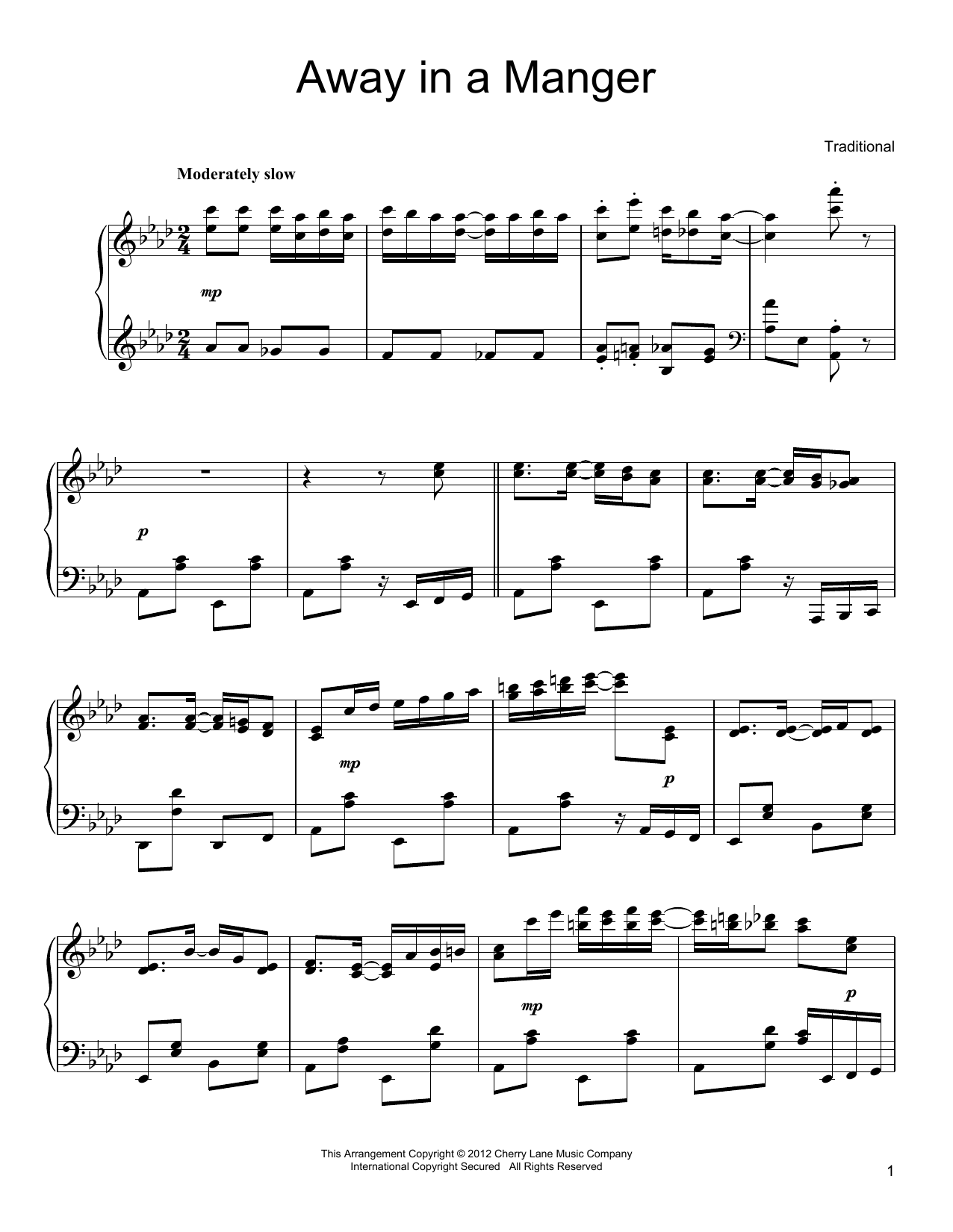 Product gallery: Page 1 of 1 Away In A Manger [Ragtime version], John T. McFarland