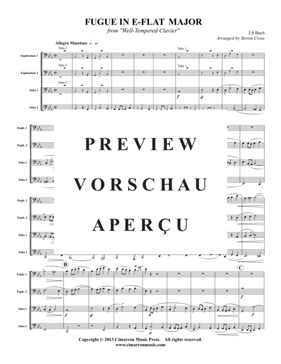 Product gallery: Page 2 of 9 Fugue in Es-Dur , , (2x Baritone, 2x Tuba)