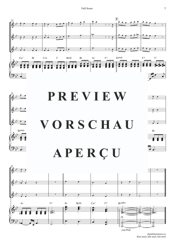 Produktgalerie: Seite 6 von 11 Küss Mich, Halt Mich, Lieb Mich, Egli, Beatrice, (Flöten Trio + Klavier)
