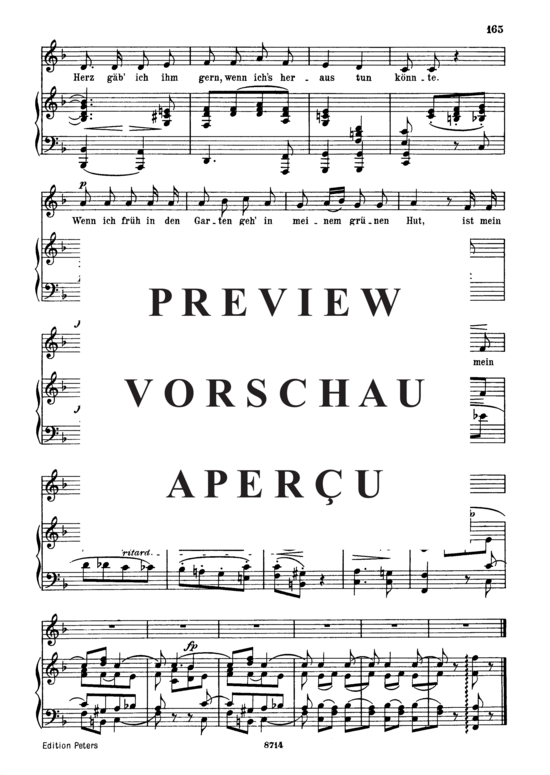 Product gallery: Page 3 of 3 Volksliedchen Op.51 No.2, , Medium Voice and Piano