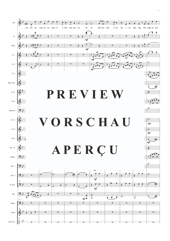 Produktgalerie: Seite 10 von 11 Irish medley for voice and concert band, , Solo Gesang und Orchester