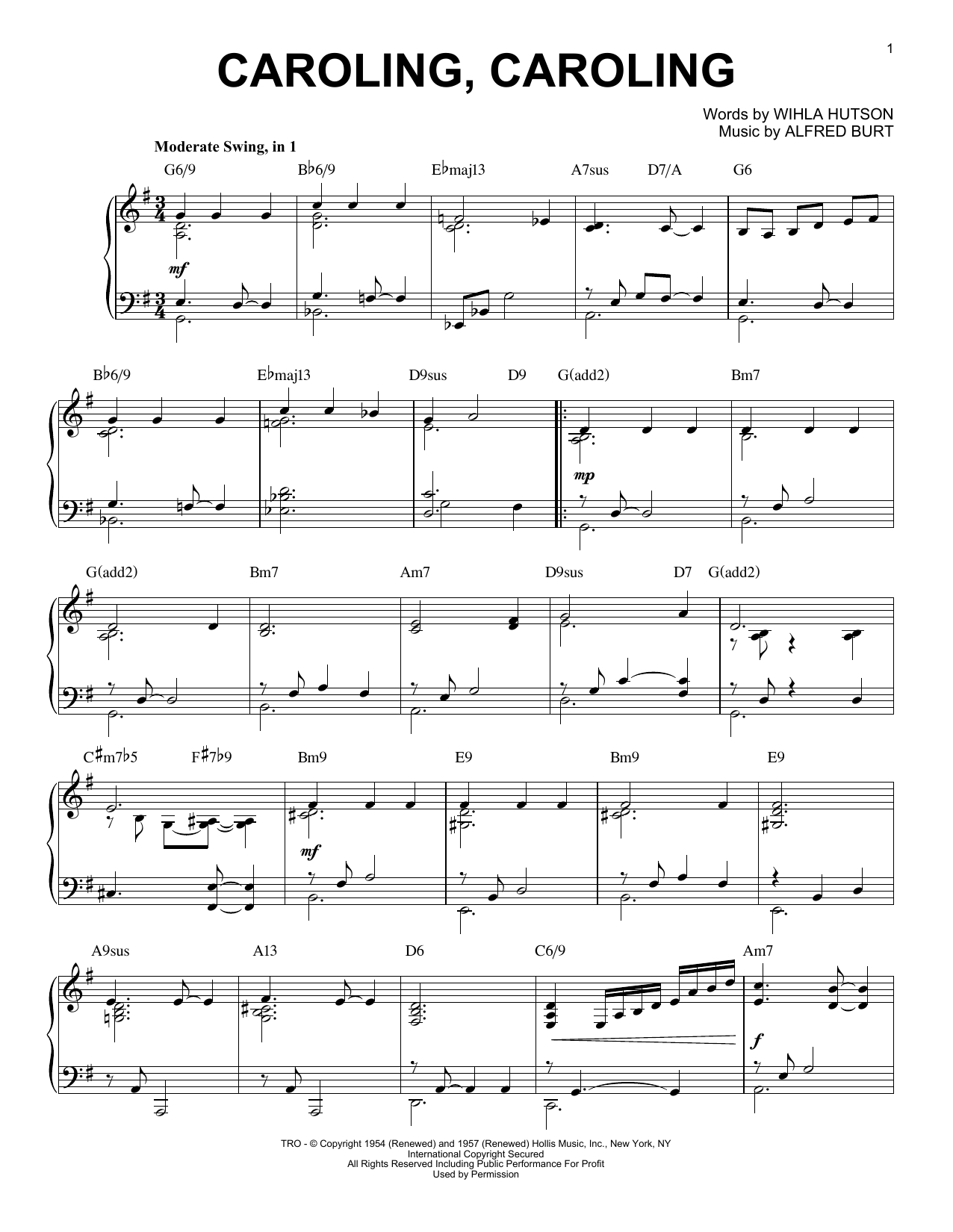 Product gallery: Page 1 of 1 Caroling, Caroling, Alfred Burt