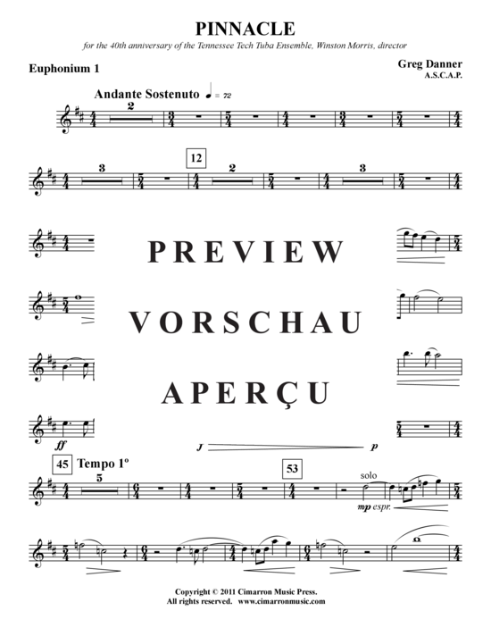 Product gallery: Page 14 of 21 Pinnacle , , (Tuba-Ensemble EEEETTTT)