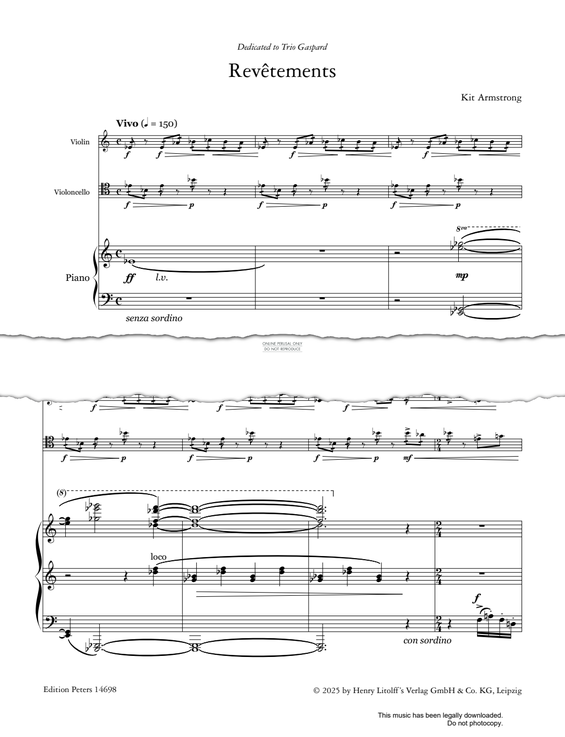 Produktgalerie: Seite 1 von 1 Revêtements, Kit Armstrong, Klavier, Violine, Violoncello