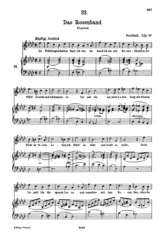 Product picture to: Das Rosenband D.280Franz Schubert