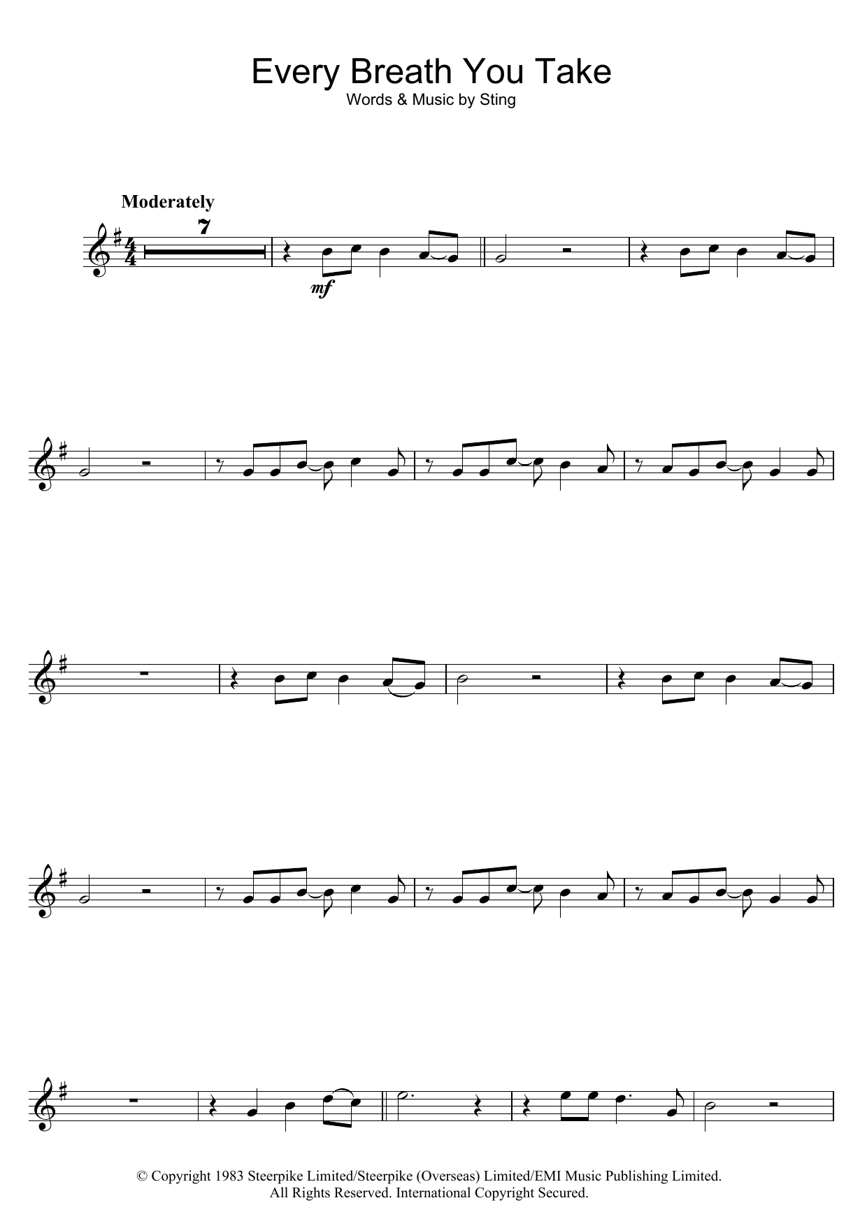 Product gallery: Page 1 of 1 Every Breath You Take, The Police