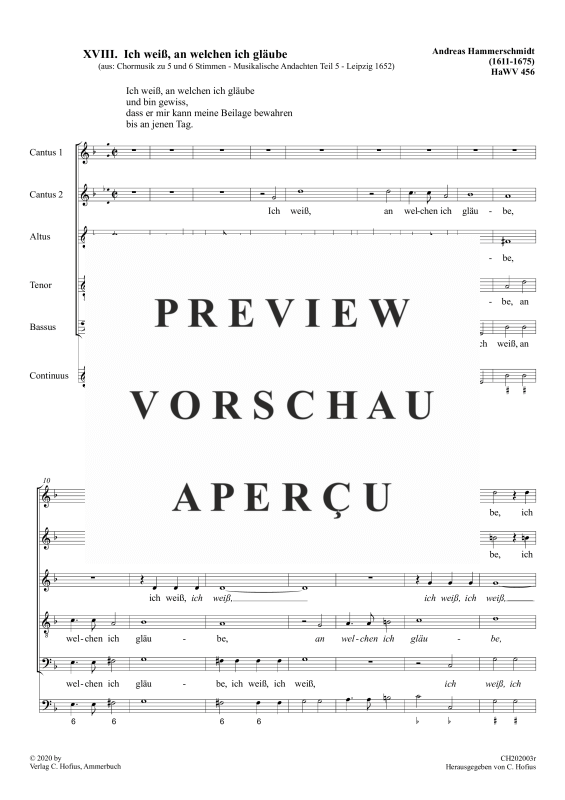 gallery: Ich weiß, an welchen ich gläube , , (Gemischter Chor 5-stimmig)