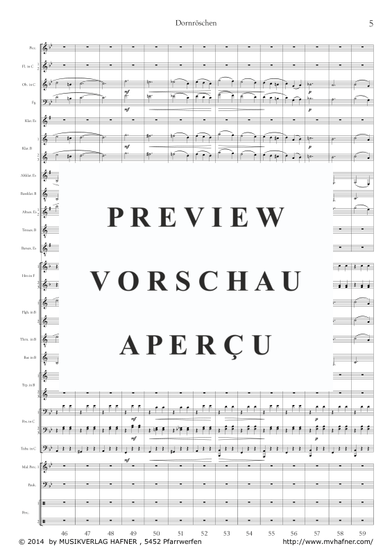 Product gallery: Page 10 of 11 Dornröschen, , (large wind orchestra)