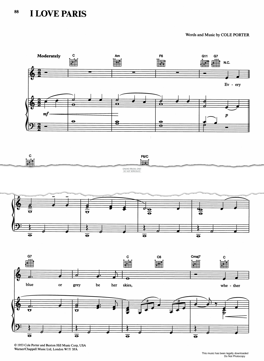 Produktbild zu: I Love Paris (from "Can-Can")