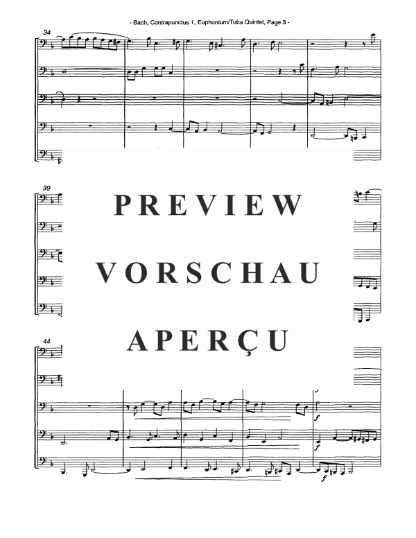 Produktgalerie: Seite 6 von 11 Contrapunctus I, , Tuba Quintett EETTT