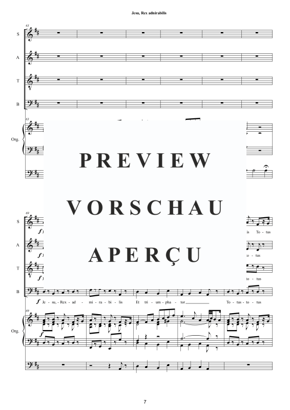Produktgalerie: Seite 8 von 11 Jesu, Rex admirabilis, , Gemischter Chor und Orgel