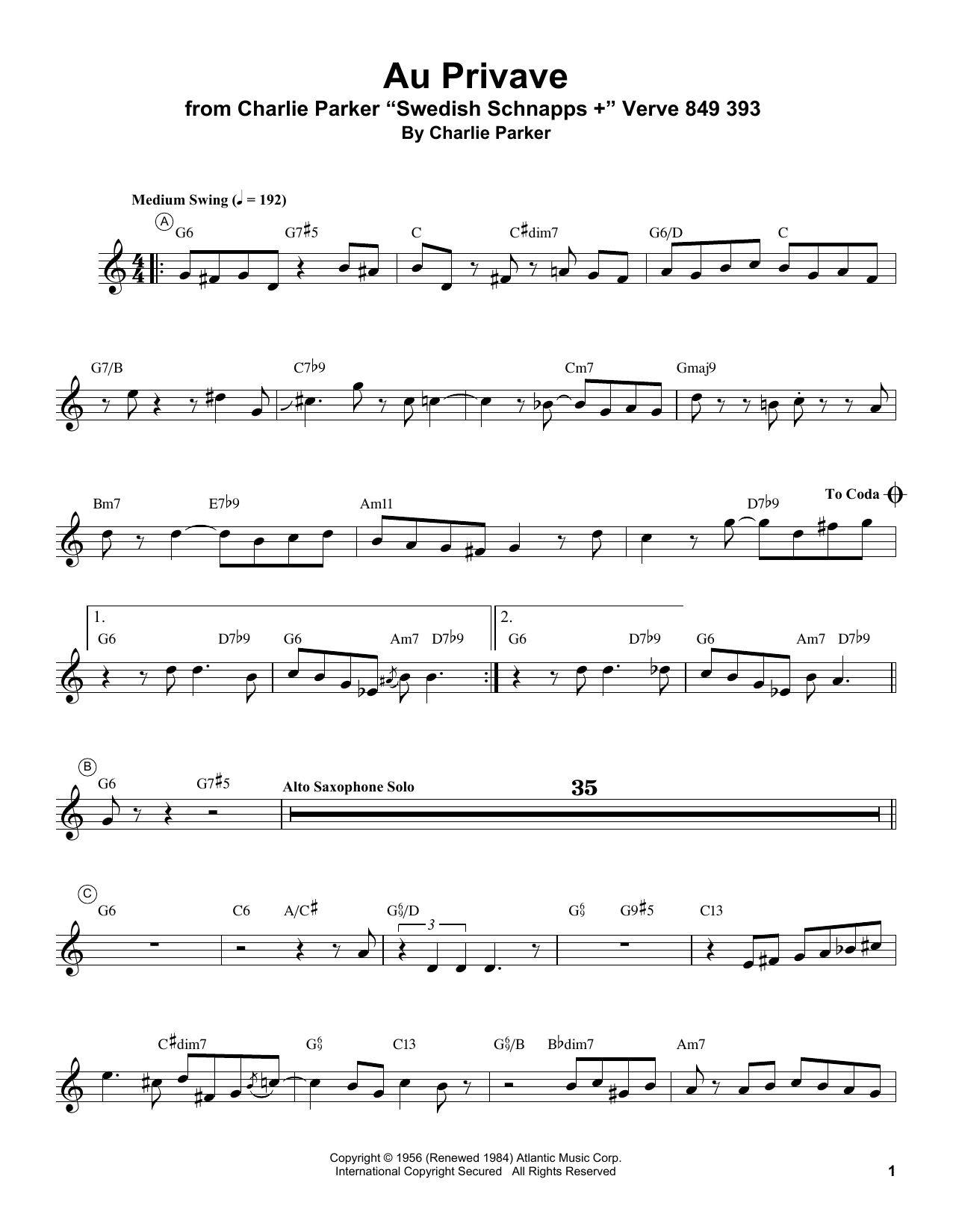 Produktgalerie: Seite 1 von 1 Au Privave, Miles Davis, Trompete