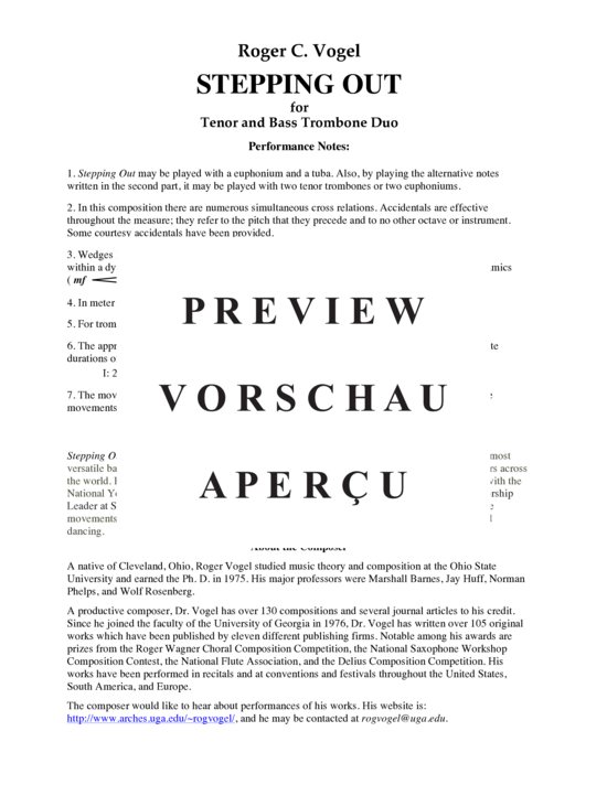 Product gallery: Page 4 of 21 Stepping out , , (trombone/euphonium and bass trombone/tuba)