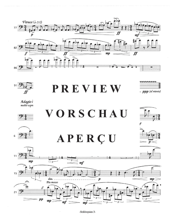 Product gallery: Page 6 of 9 Soliloquies , , (Euphonium Solo)