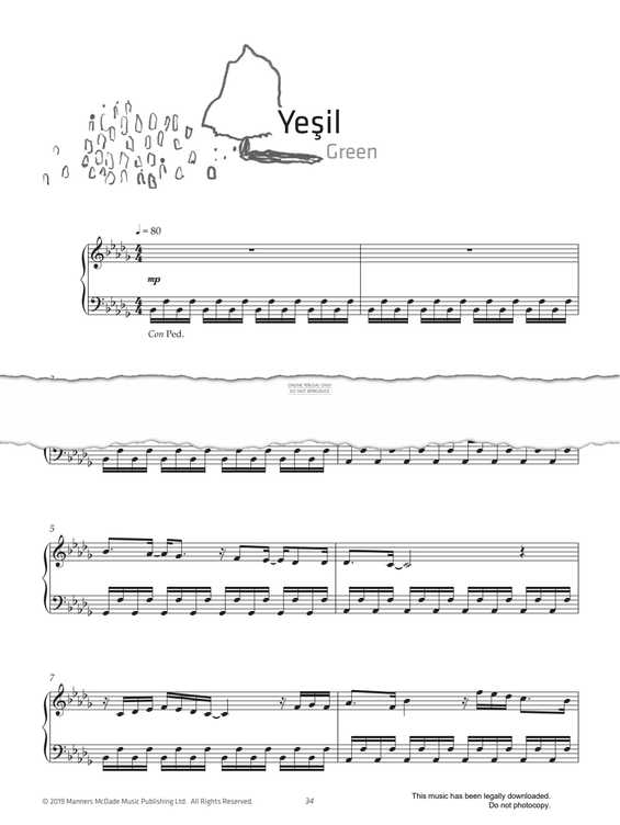 Produktgalerie: Seite 1 von 1 Yesil (Green), Büsra Kayikçi, Klavier