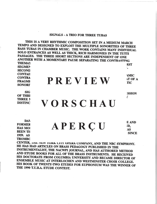Produktgalerie: Seite 3 von 15 Signals , , (Tuba Trio)