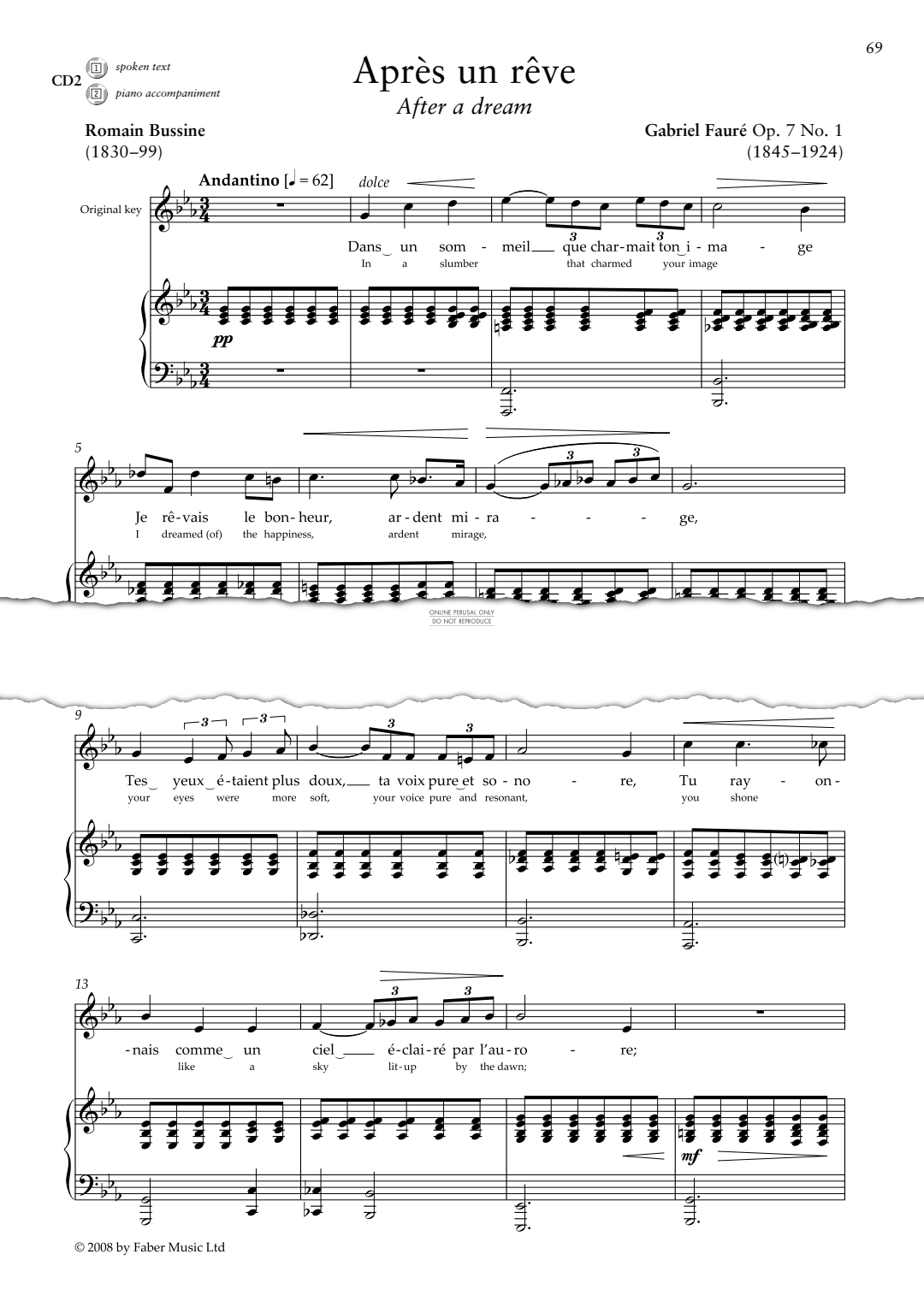 Product picture to: Après un rêve (Op. 7 No. 1)