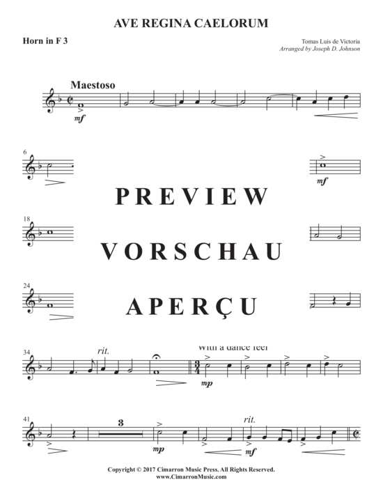 Product gallery: Page 13 of 21 Ave regina caelorum , , (Horn ensemble 1-8 horns in F)