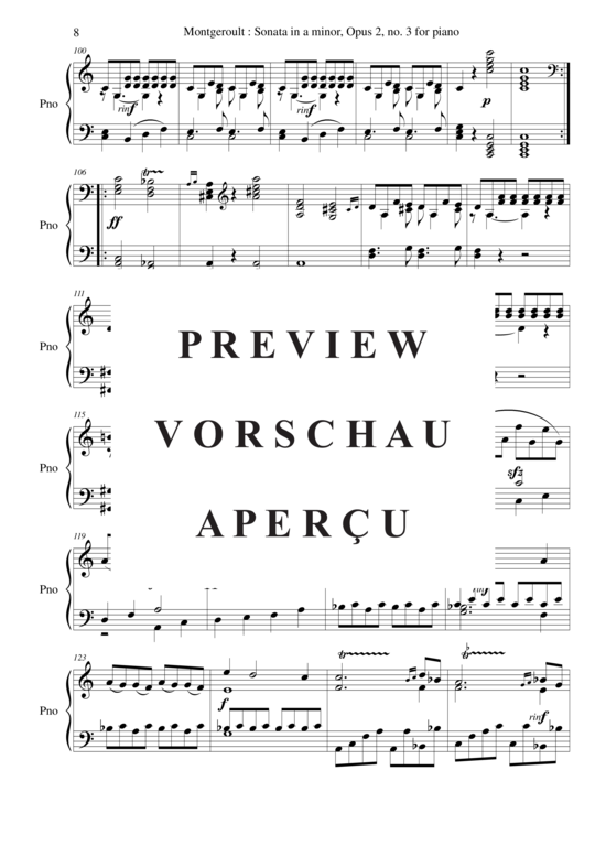 Product gallery: Page 9 of 21 Sonata in a minor, Opus 2 no. 3 , Nicolas Horvath, Piano Solo