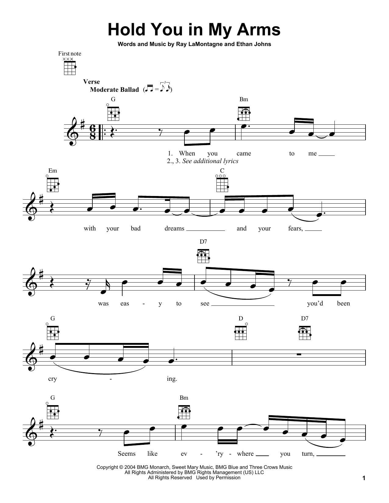 Produktbild zu:  Hold You In My Arms - Ray LaMontagne