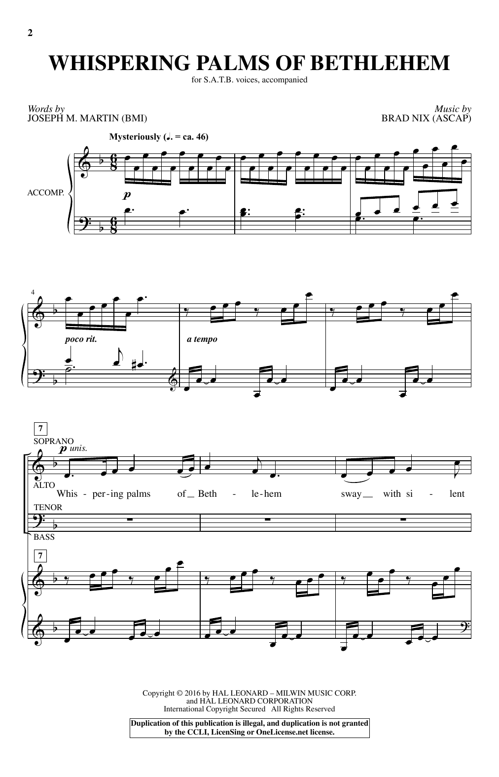 Produktbild zu: Whispering Palms Of Bethlehem
