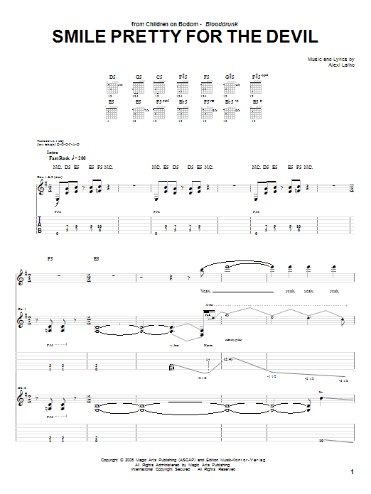 Product gallery: Page 1 of 1 Smile Pretty For The Devil, Children Of Bodom