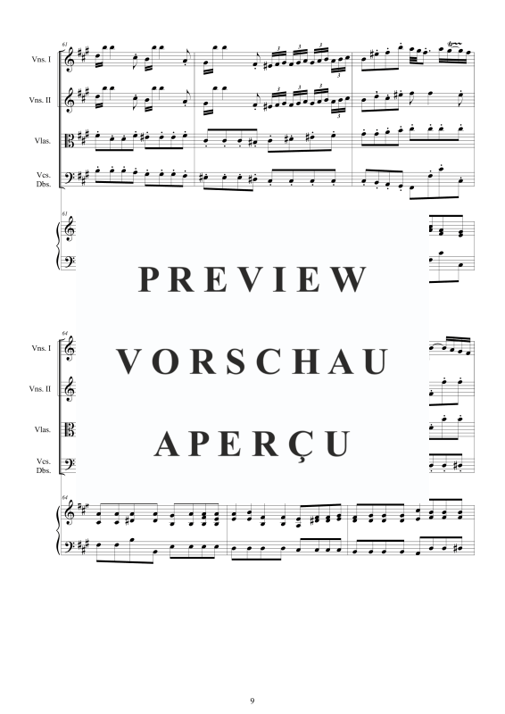 Produktgalerie: Seite 10 von 11 Cembalo Konzert Nr. 1 in A-Dur, , Cembalo und Streichorchester