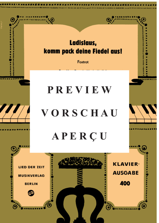 Product gallery: Page 2 of 3 Ladislaus, komm pack deine Fiedel aus , , (piano + vocals)!