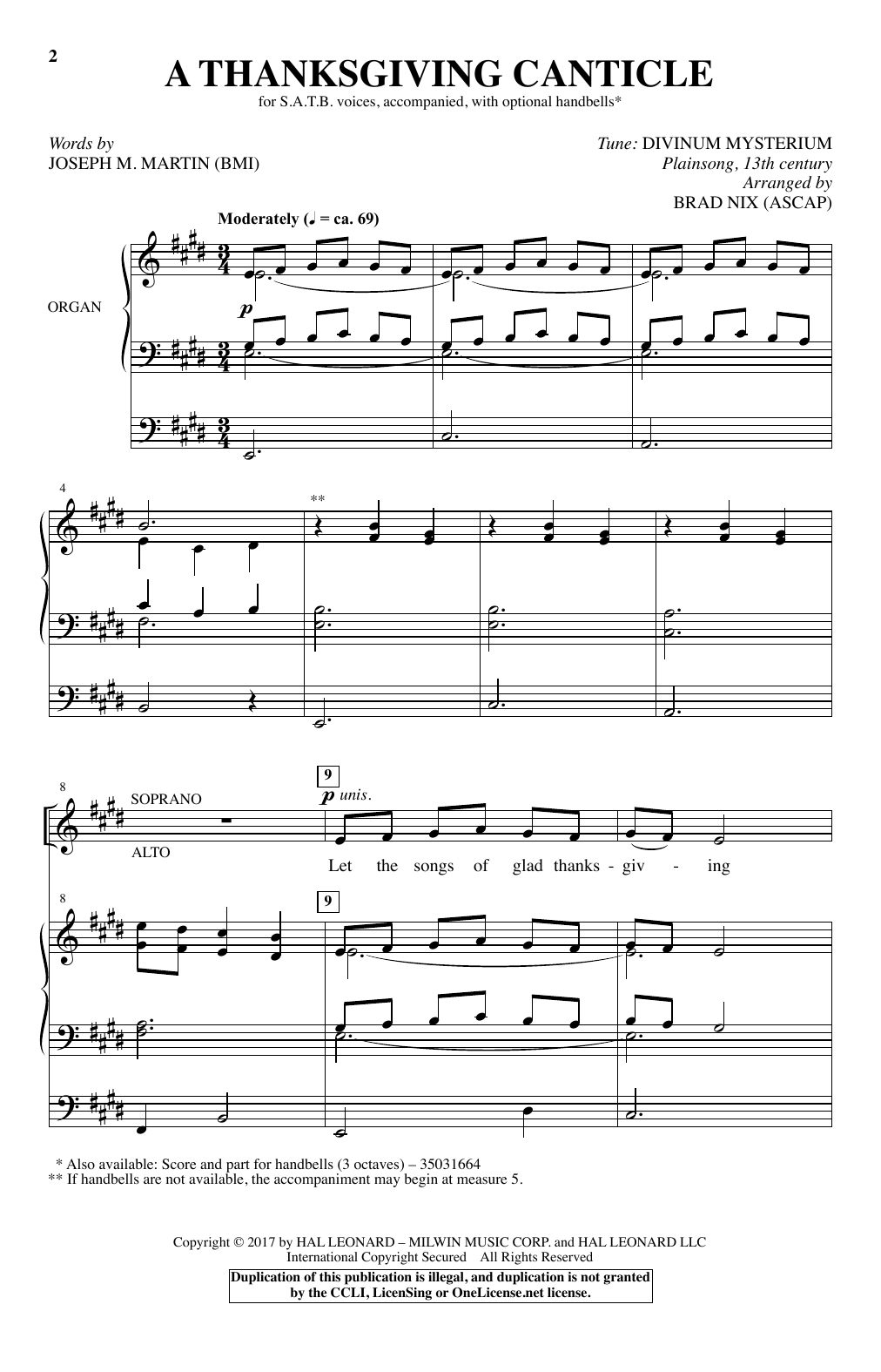 Produktbild zu: A Thanksgiving Canticle