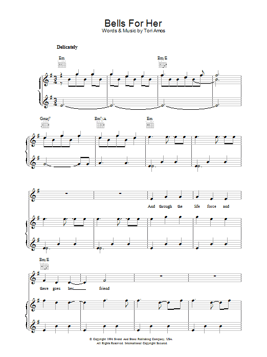 Produktgalerie: Seite 1 von 1 Bells For Her, Tori Amos, Gesang, Gitarre, Klavier