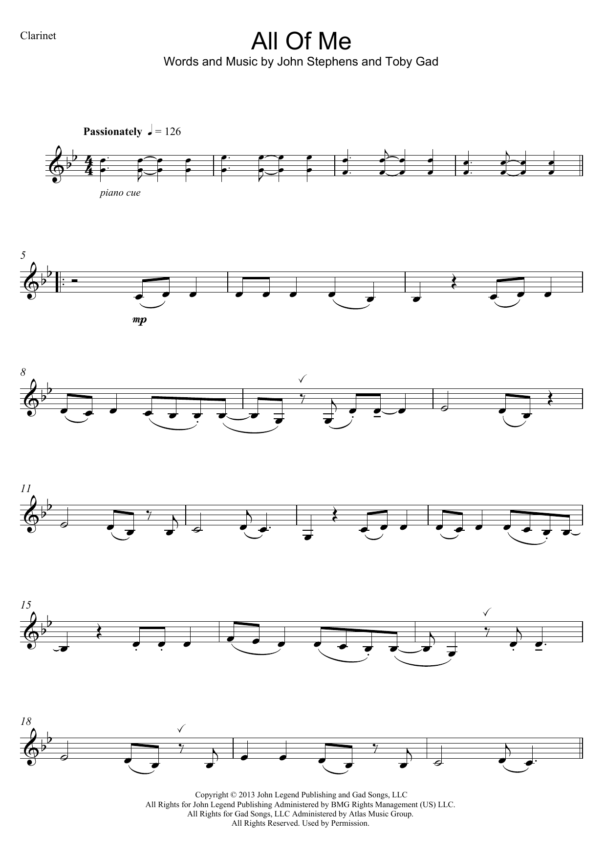 Product gallery: Page 1 of 1 All Of Me, John Legend