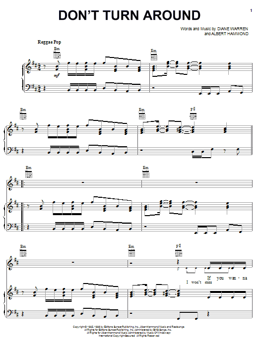Produktbild zu: Don't Turn Around