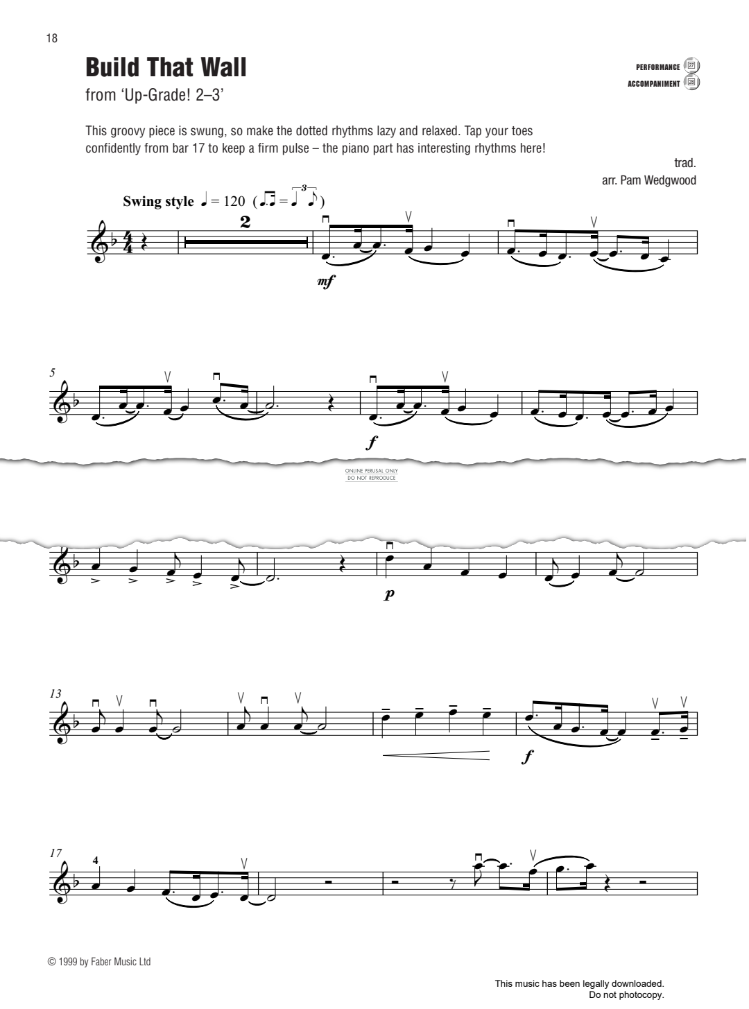 Produktgalerie: Seite 1 von 1 Build That Wall (from 'Up-Grade! 2-3'), Traditional, Klavier, Violine