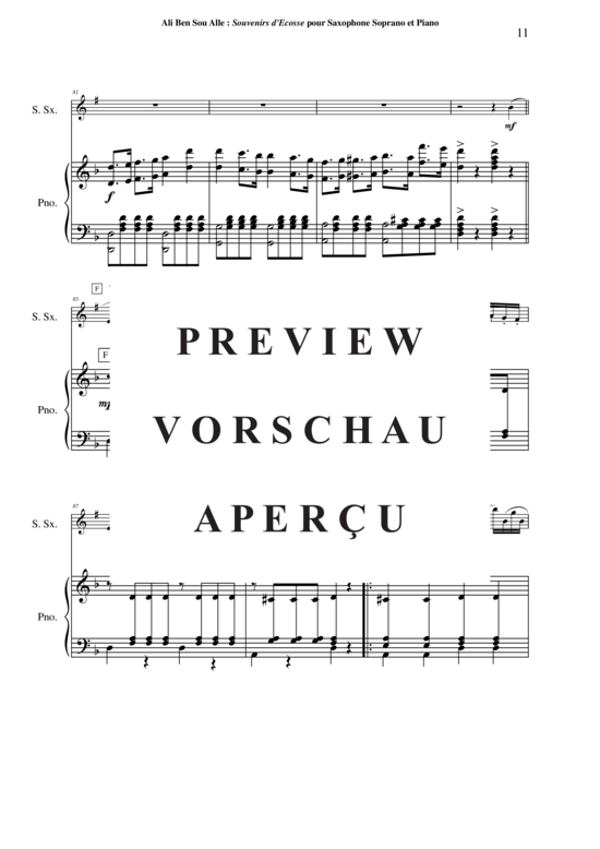 Product gallery: Page 12 of 21 Souvenirs d´Écosse , , (soprano saxophone + piano)