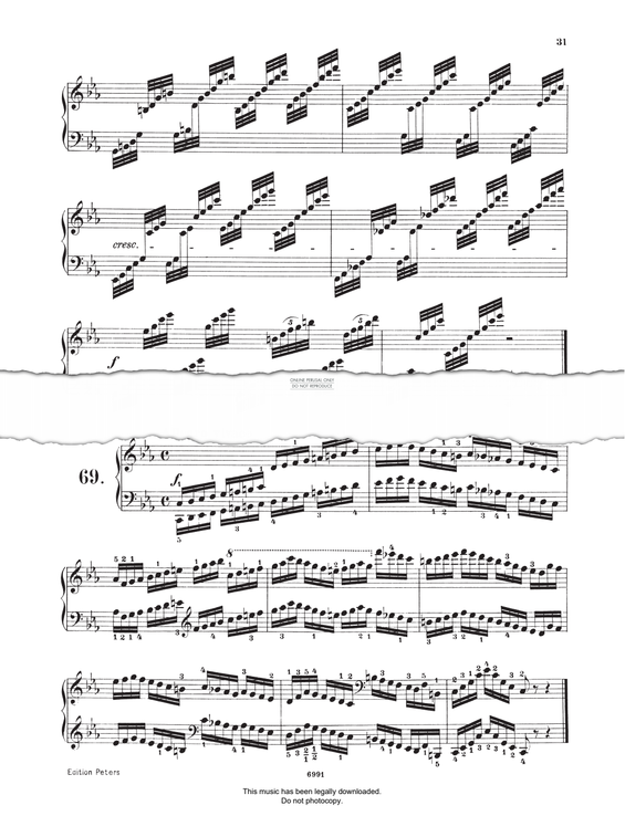 Produktgalerie: Seite 1 von 1 Study (Op. 821, No.69), Carl Czerny, Klavier