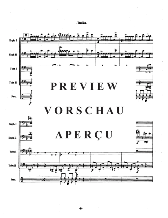 Product gallery: Page 12 of 21 Troika , , (Tuba Quartett EETT + opt. Percussion)