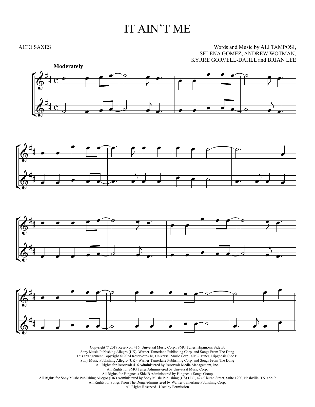 Product gallery: Page 1 of 1 It Ain't Me, Kygo and Selena Gomez