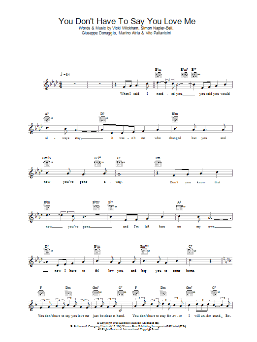 Produktgalerie: Seite 1 von 1 You Don't Have To Say You Love Me, Elvis Presley