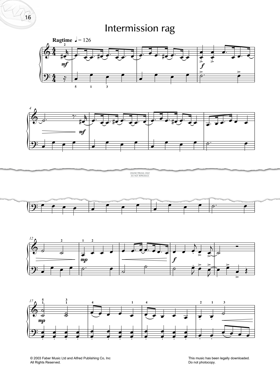 Produktgalerie: Seite 1 von 1 Intermission Rag, Louise Chamberlain, Klavier