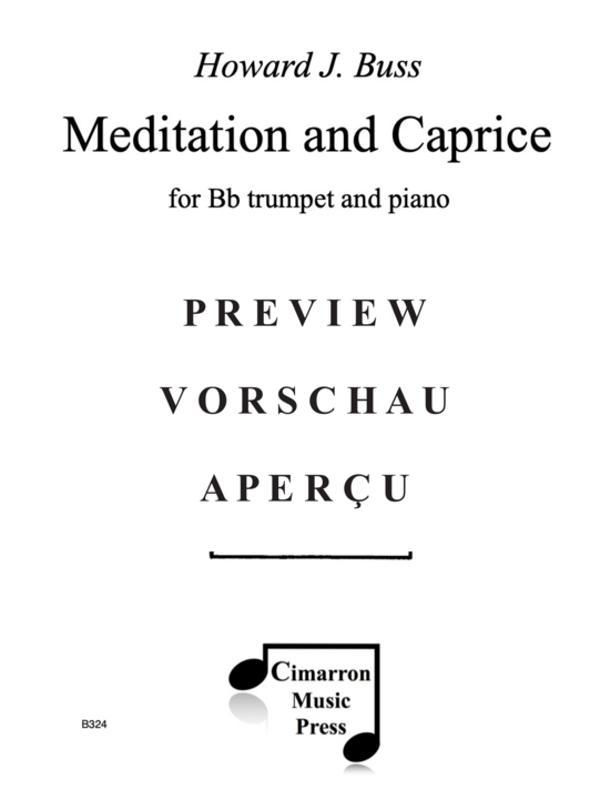 Produktgalerie: Seite 2 von 21 Meditation and Caprice , , (Trompete und Klavier)