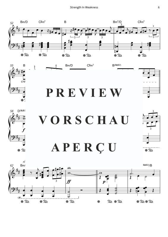 Produktgalerie: Seite 8 von 9 Strength In Weakness, , Klavier Solo