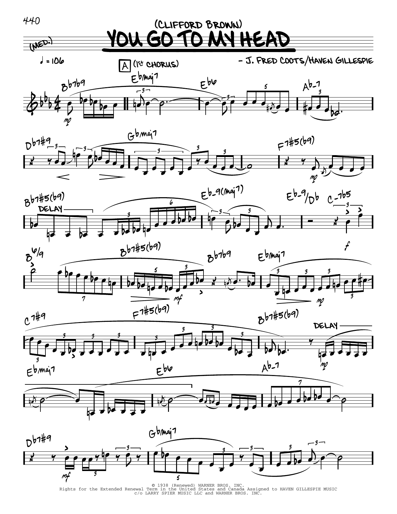 Produktbild zu: You Go To My Head (solo only)