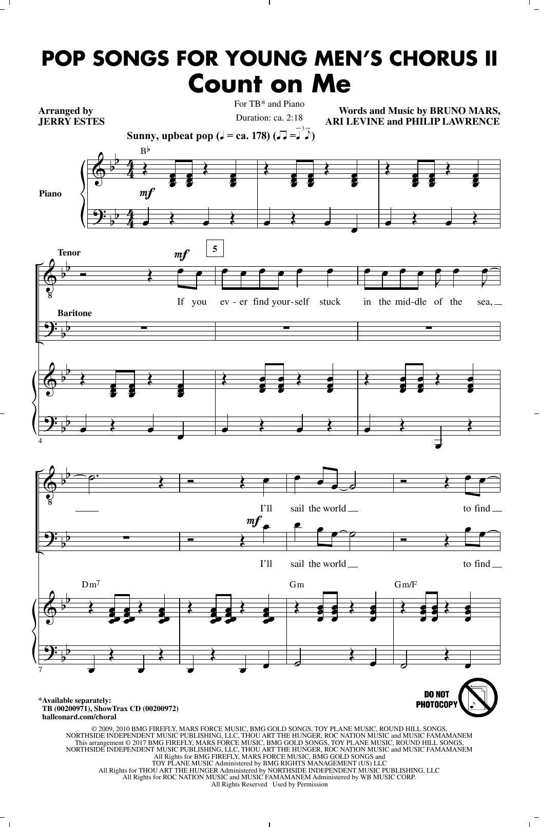 Product picture to: Pop Songs for Young Men's Chorus II