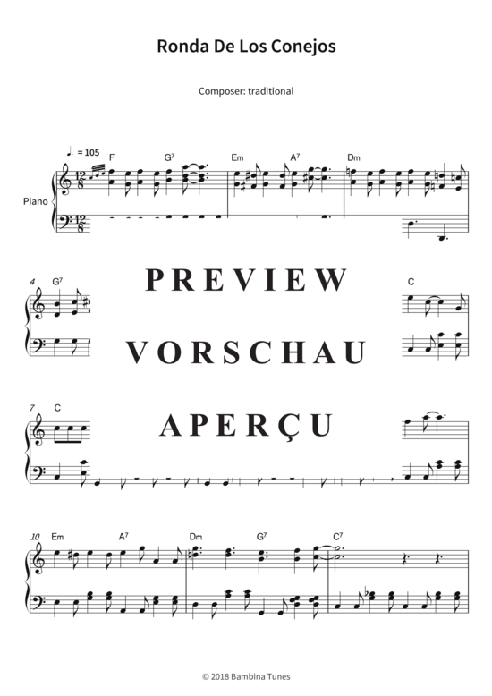 Produktgalerie: Seite 4 von 5 Ronda De Los Conejos , , Klavier Solo
